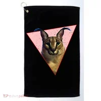 Big Floppa Meme Funny Cat Golf Towel thumb 0