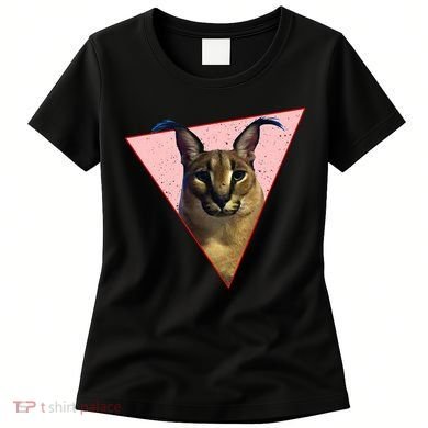 Big Floppa Meme Funny Cat Women's T-Shirt