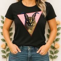 Big Floppa Meme Funny Cat Women's T-Shirt thumb 2