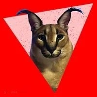 Big Floppa Meme Funny Cat Santa Hat thumb 1