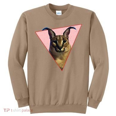 Big Floppa Meme Funny Cat Sweatshirt