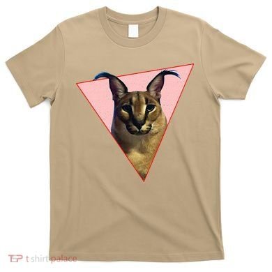 Big Floppa Meme Funny Cat T-Shirt