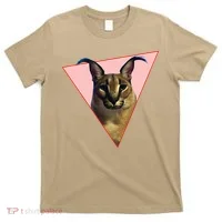 Big Floppa Meme Funny Cat T-Shirt thumb 0