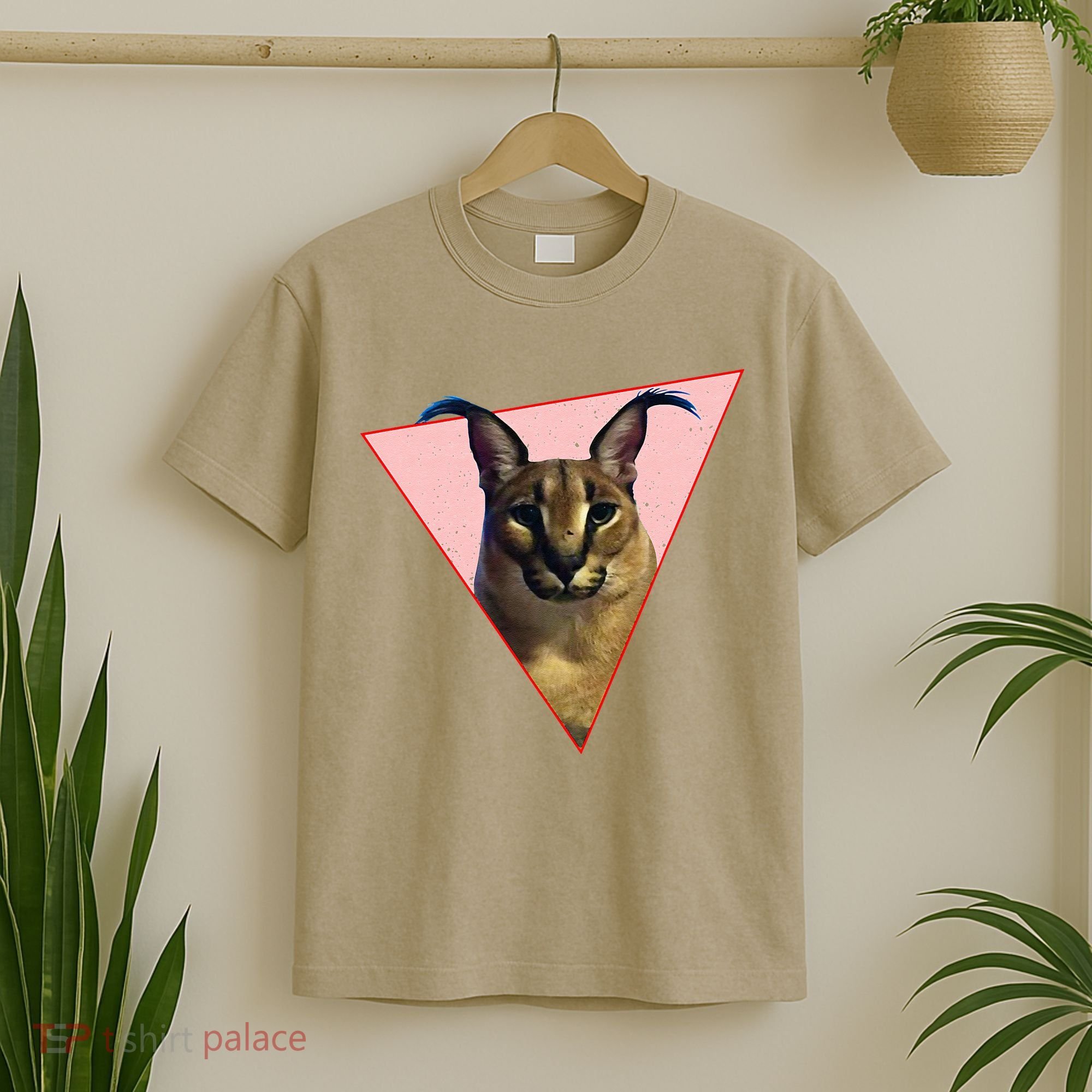 Big Floppa Meme Funny Cat T-Shirt