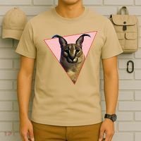 Big Floppa Meme Funny Cat T-Shirt thumb 6