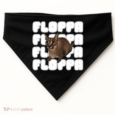 Big Floppa Meme Cat Gift USA-Made Doggie Bandana