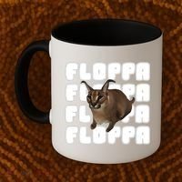 Big Floppa Meme Cat Gift Coffee Mug thumb 2