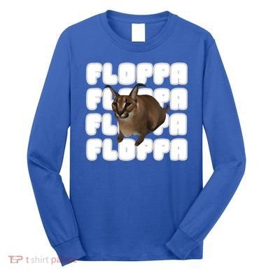 Big Floppa Meme Cat Gift Long Sleeve Shirt