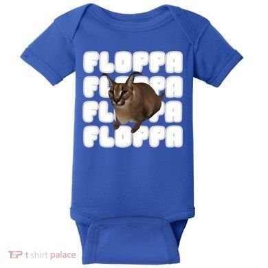 Big Floppa Meme Cat Gift Baby Bodysuit