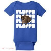 Big Floppa Meme Cat Gift Baby Bodysuit thumb 0