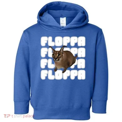 Big Floppa Meme Cat Gift Toddler Hoodie