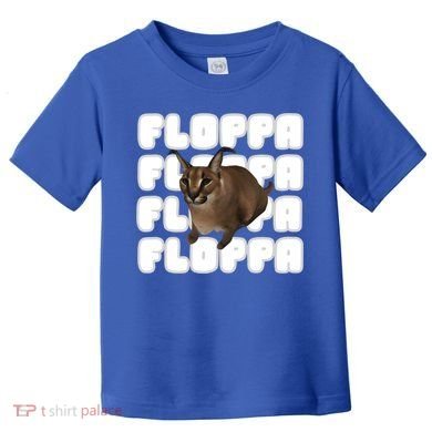 Big Floppa Meme Cat Gift Toddler T-Shirt