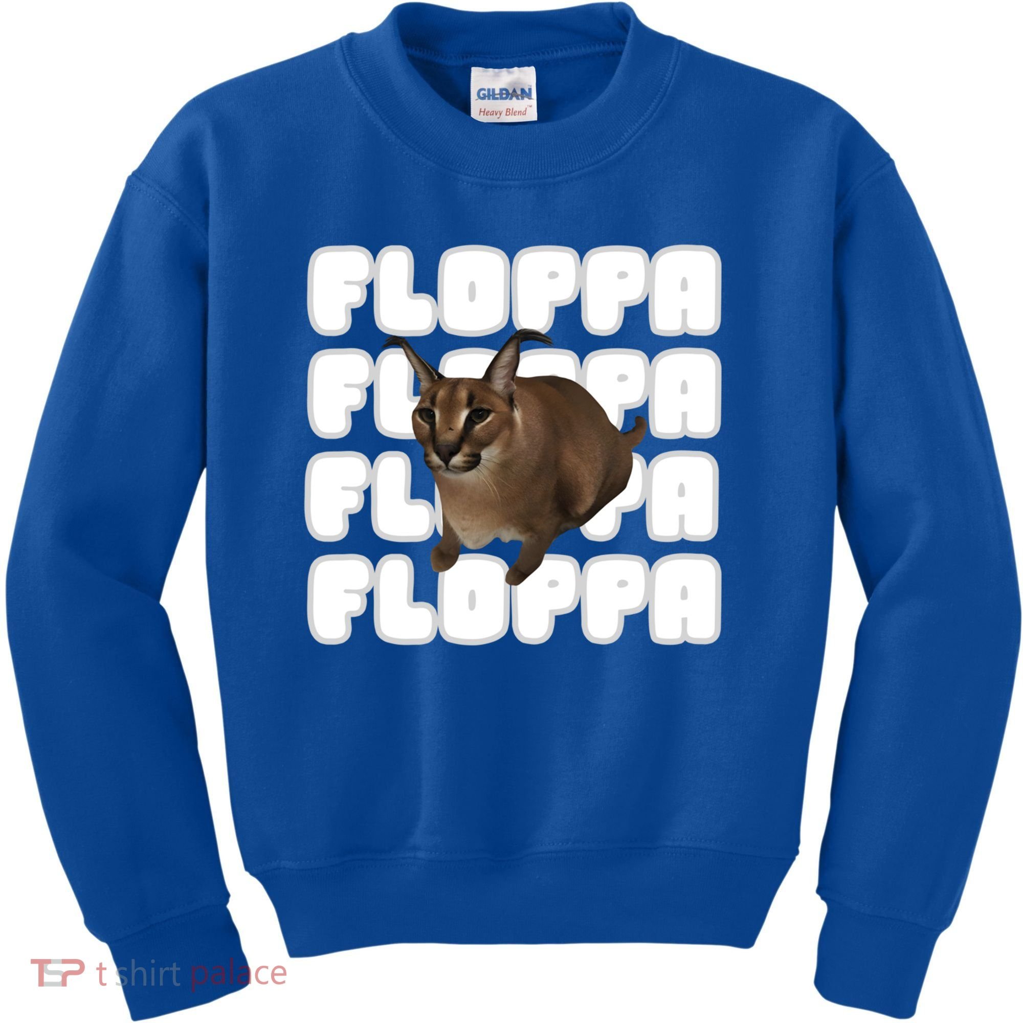 Big Floppa Meme Cat Gift Kids Sweatshirt