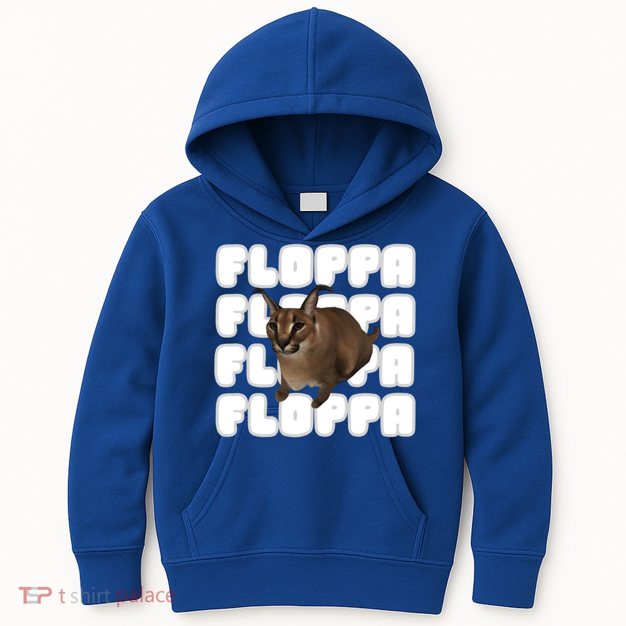 Big Floppa Meme Cat Gift Kids Hoodie
