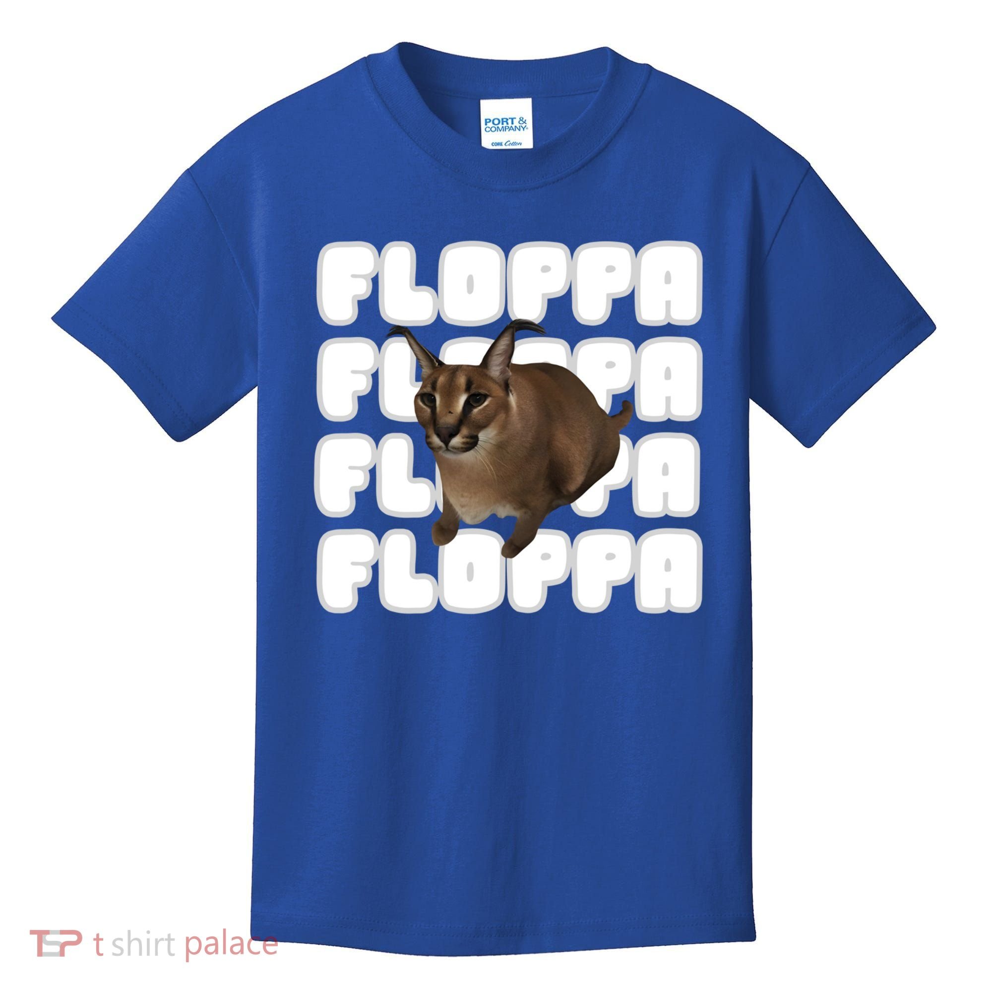 Big Floppa Meme Cat Gift Kids T-Shirt