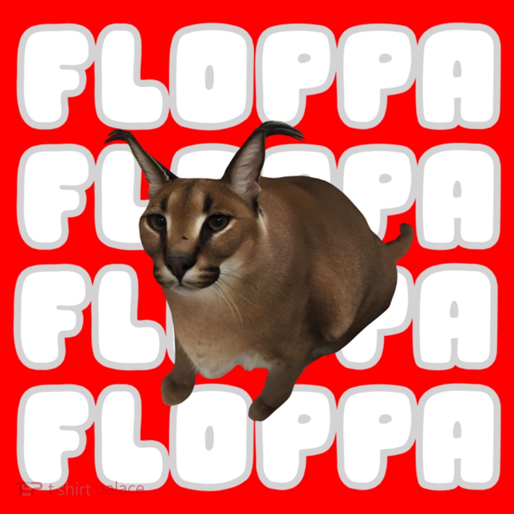 Big Floppa Meme Cat Gift Santa Hat