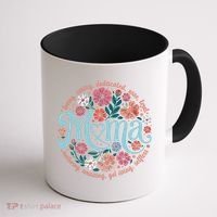 Boho Floral Mama Mom Adjectives She Is Mom Mothers Day Coffee Mug thumb 1