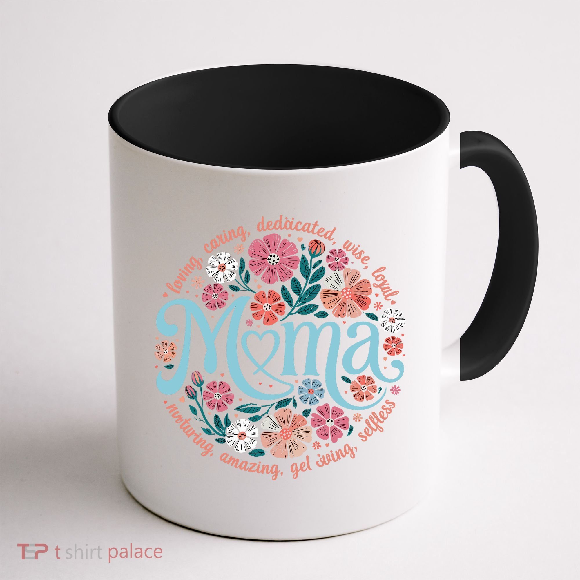 Boho Floral Mama Mom Adjectives She Is Mom Mothers Day Coffee Mug