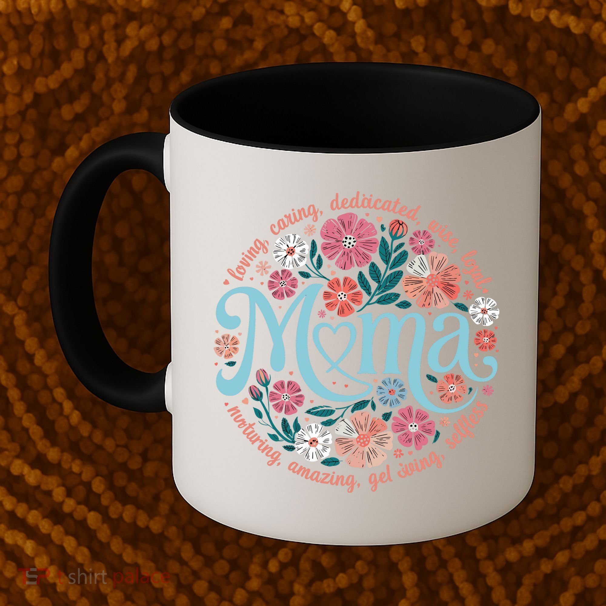 Boho Floral Mama Mom Adjectives She Is Mom Mothers Day Coffee Mug