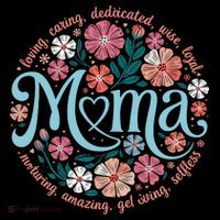 Boho Floral Mama Mom Adjectives She Is Mom Mothers Day Coffee Mug thumb 5