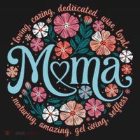 Boho Floral Mama Mom Adjectives She Is Mom Mothers Day Ornament thumb 1
