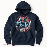 Boho Floral Mama Mom Adjectives She Is Mom Mothers Day Hoodie thumb 0