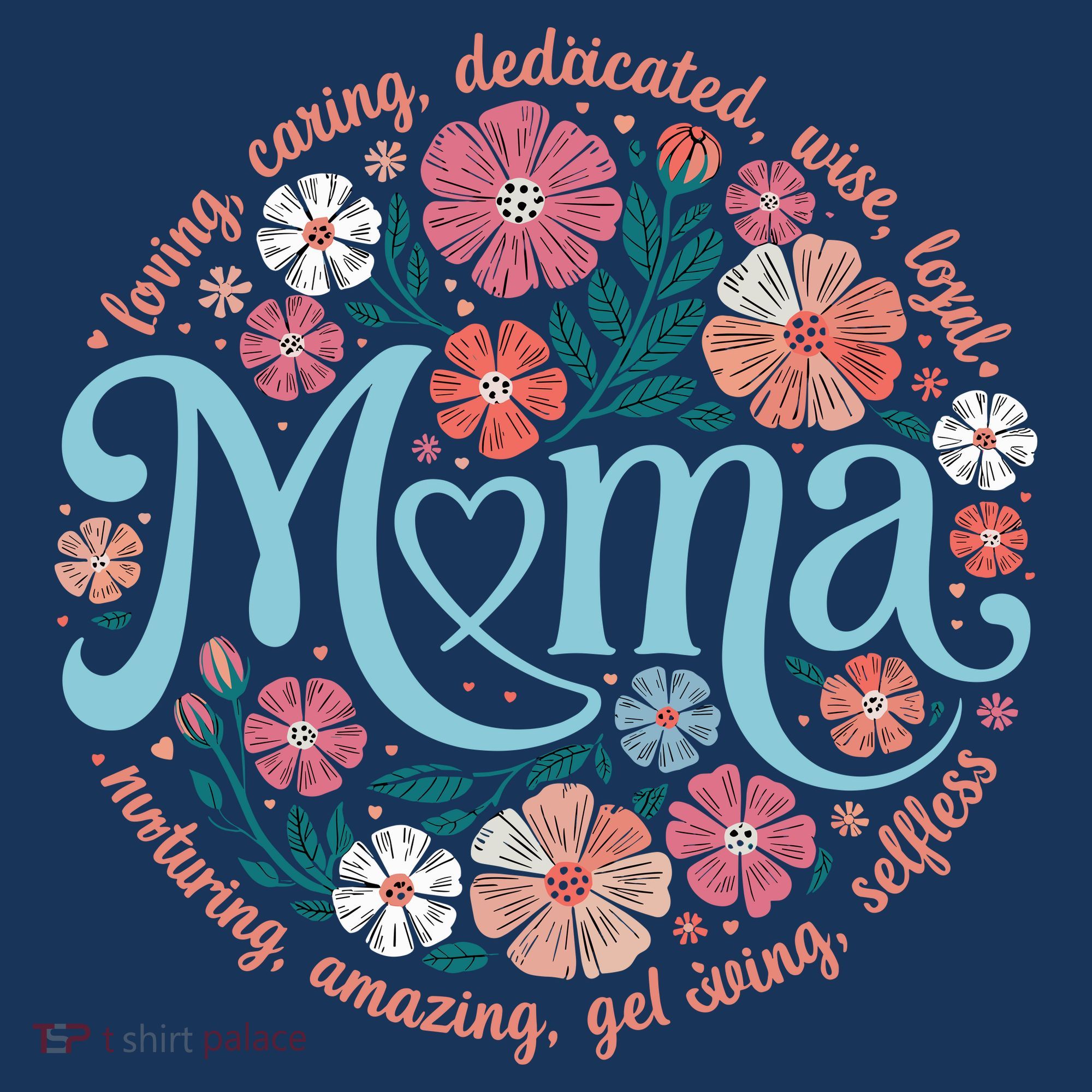 Boho Floral Mama Mom Adjectives She Is Mom Mothers Day Women's Hoodie