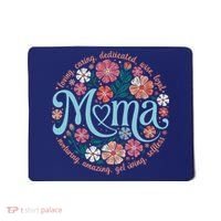 Boho Floral Mama Mom Adjectives She Is Mom Mothers Day Mousepad thumb 0