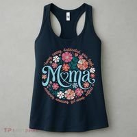 Boho Floral Mama Mom Adjectives She Is Mom Mothers Day Women's Tank Top thumb 3