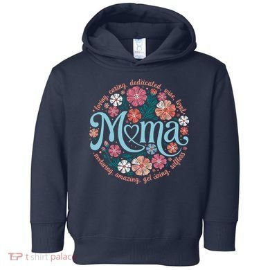 Boho Floral Mama Mom Adjectives She Is Mom Mothers Day Toddler Hoodie