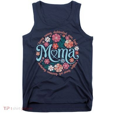 Boho Floral Mama Mom Adjectives She Is Mom Mothers Day Tank Top