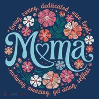 Boho Floral Mama Mom Adjectives She Is Mom Mothers Day Visor thumb 3