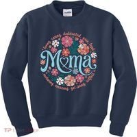 Boho Floral Mama Mom Adjectives She Is Mom Mothers Day Kids Sweatshirt thumb 0