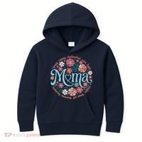 Boho Floral Mama Mom Adjectives She Is Mom Mothers Day Kids Hoodie thumb 0