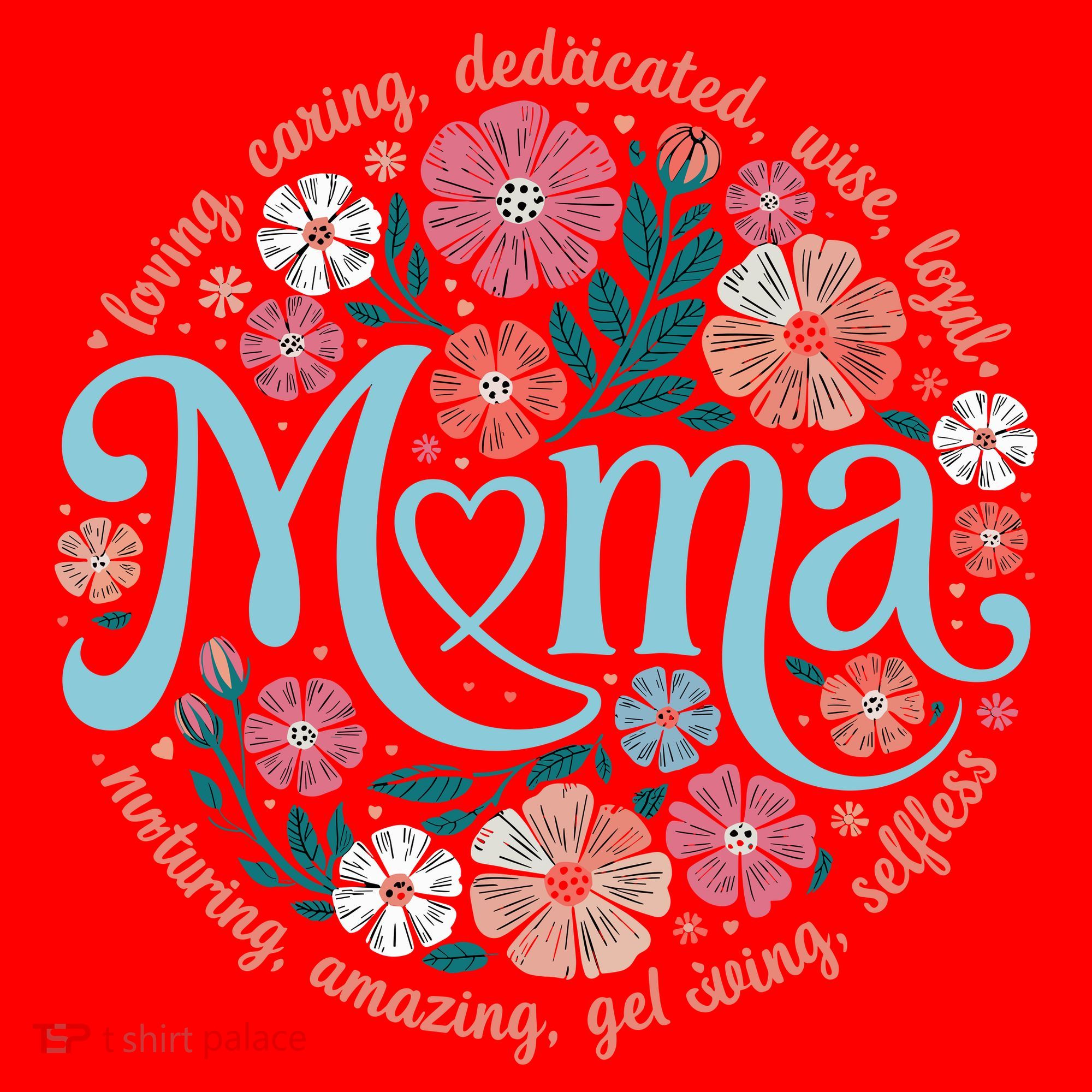 Boho Floral Mama Mom Adjectives She Is Mom Mothers Day Santa Hat