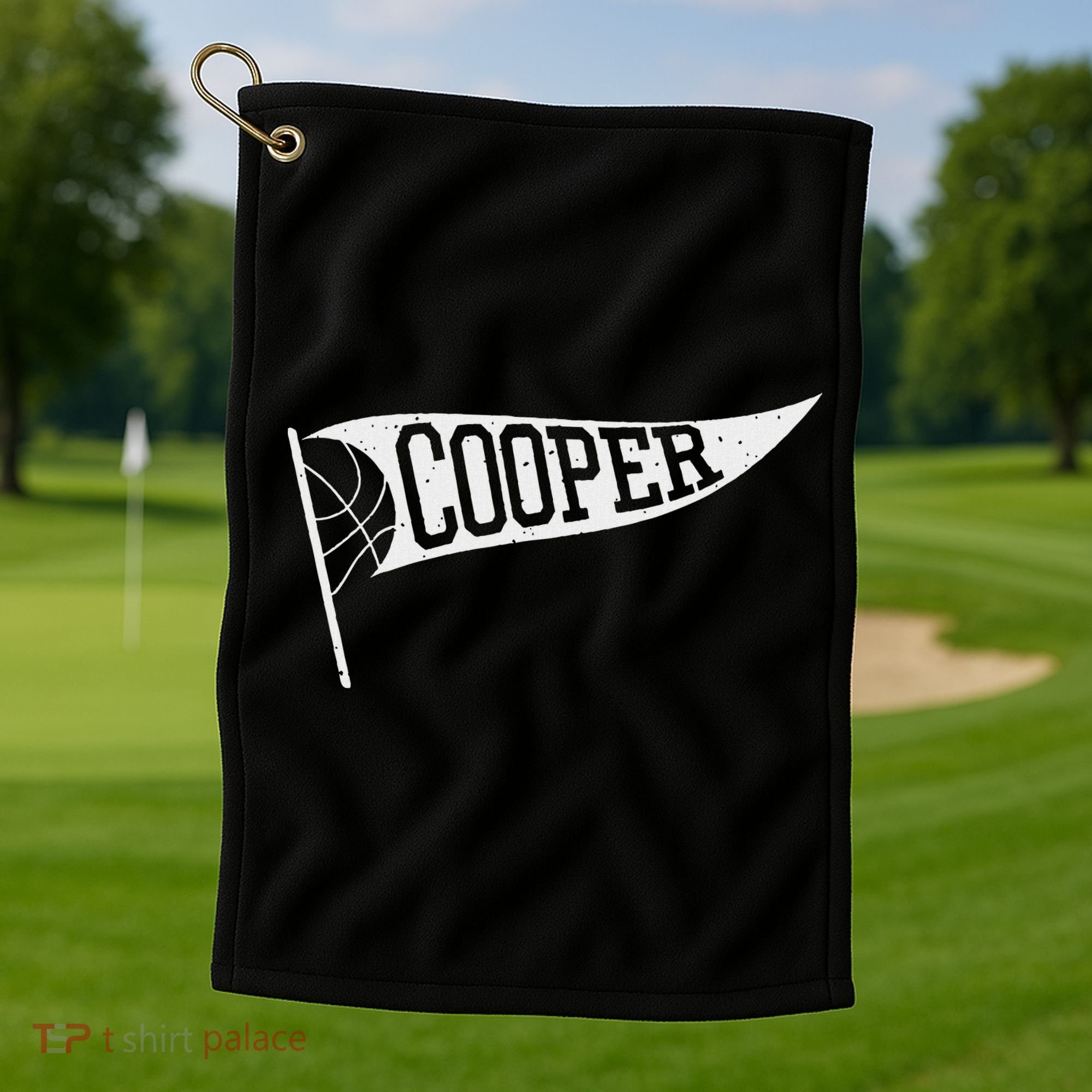 Basketball Fan Merch Cooper Flag Golf Towel