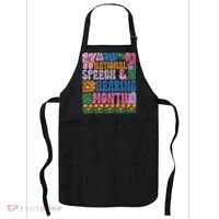Boho Flower National Speech And Hearing Month SLP Therapist Apron thumb 0