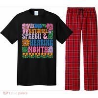 Boho Flower National Speech And Hearing Month SLP Therapist Pajama Set thumb 0