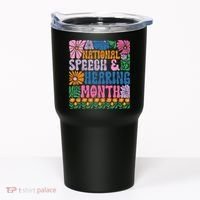 Boho Flower National Speech And Hearing Month SLP Therapist Tumbler thumb 0
