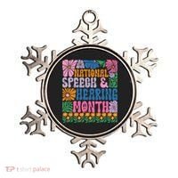 Boho Flower National Speech And Hearing Month SLP Therapist Ornament thumb 0