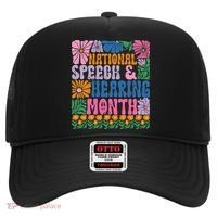 Boho Flower National Speech And Hearing Month SLP Therapist Hat thumb 0