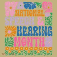 Boho Flower National Speech And Hearing Month SLP Therapist Mousepad thumb 1