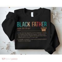 Black Father Noun Father Day Gifts Classic Sweatshirt thumb 2