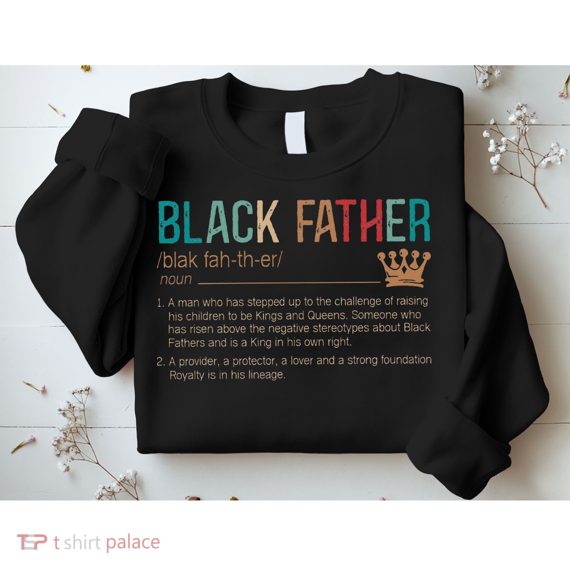 Black Father Noun Father Day Gifts Classic Sweatshirt