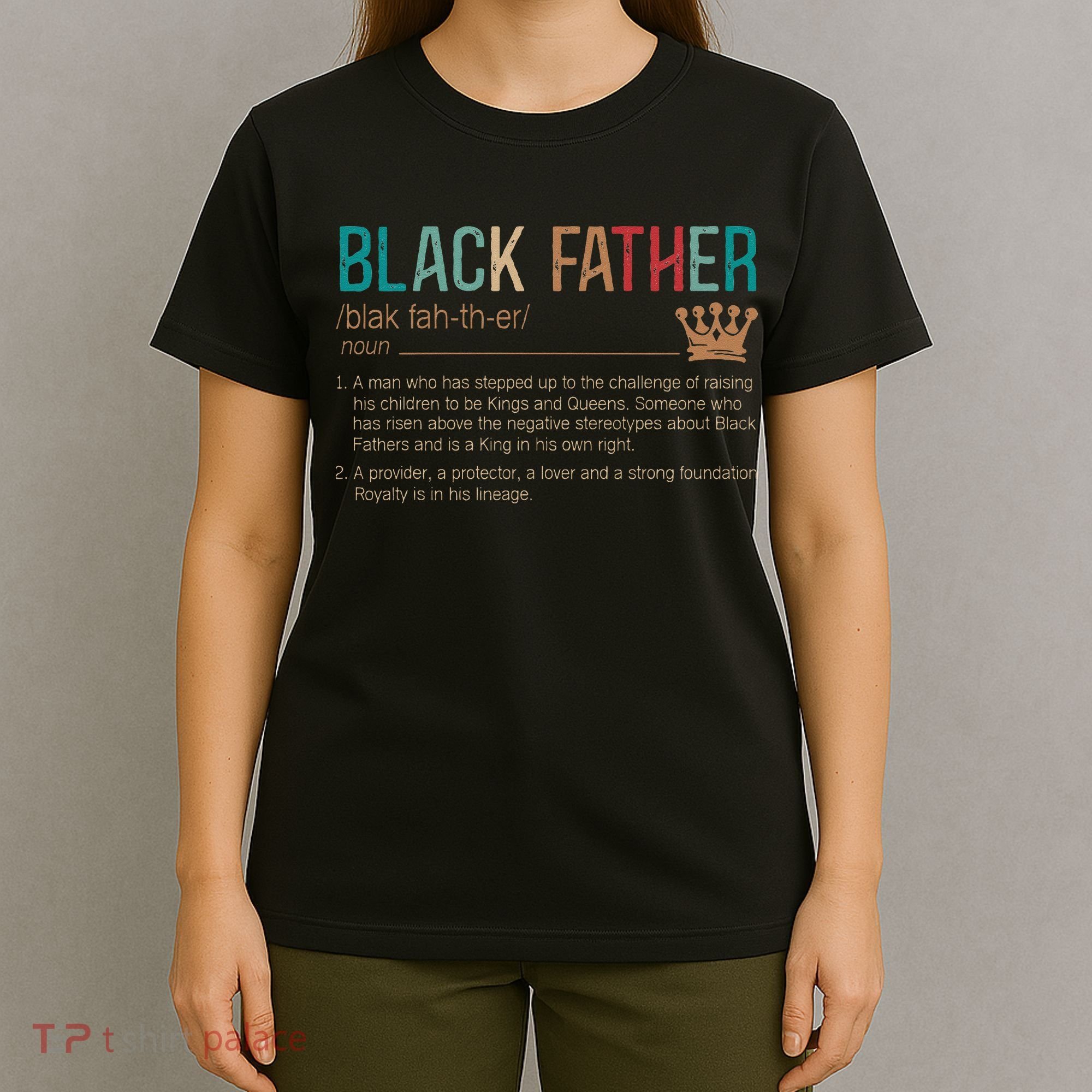 Black Father Noun Father Day Gifts Classic T-Shirt