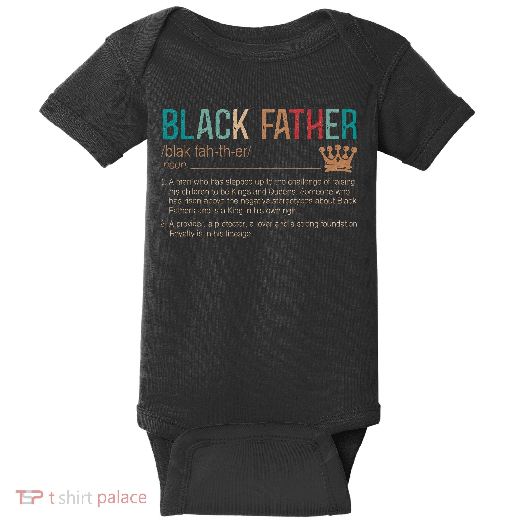 Black Father Noun Father Day Gifts Classic Baby Bodysuit