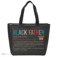 Black Father Noun Father Day Gifts Classic Tote Bag thumb 0