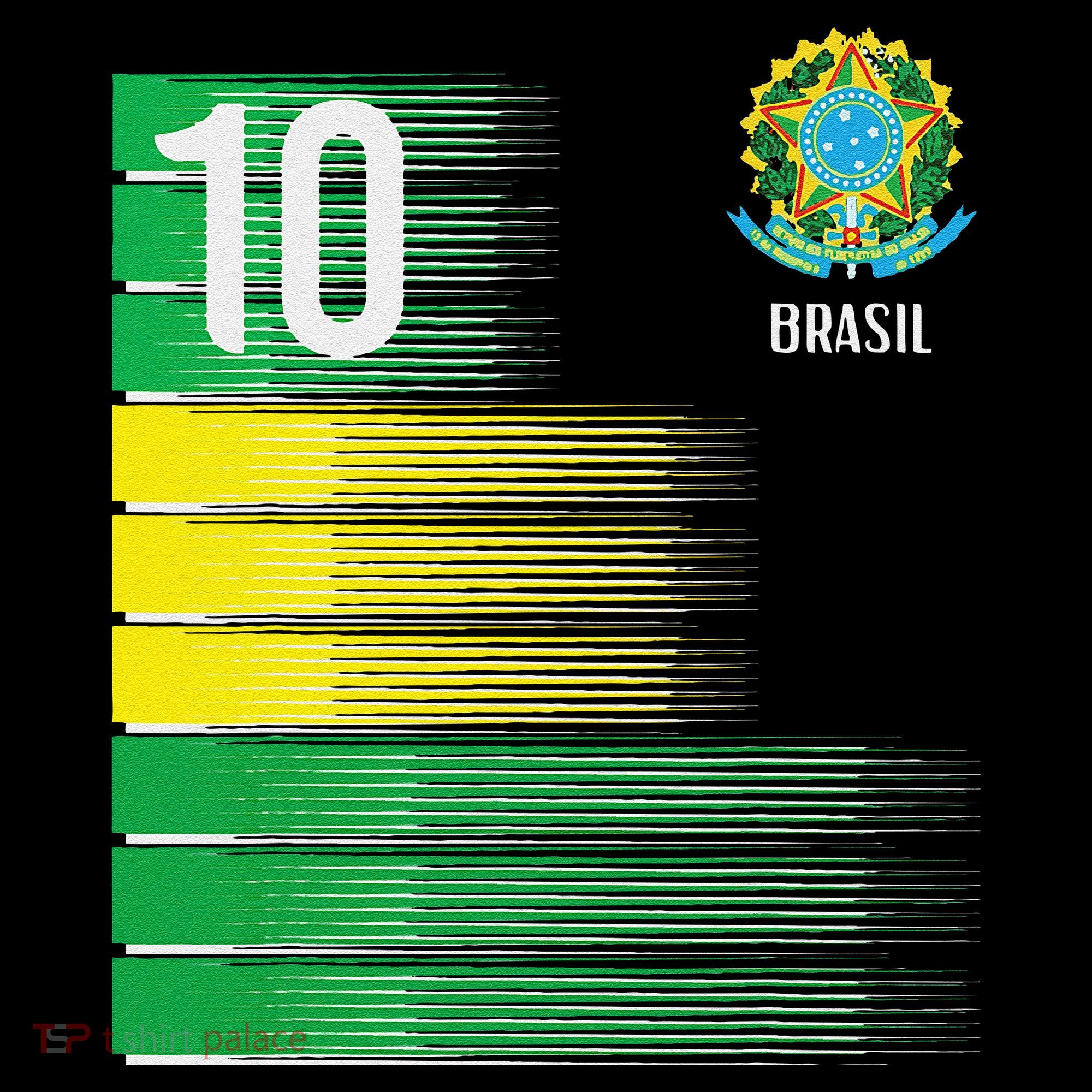 Brasil Flag Number 10 Brazil Soccer Coffee Mug