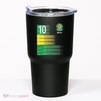 Brasil Flag Number 10 Brazil Soccer Tumbler thumb 0