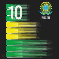 Brasil Flag Number 10 Brazil Soccer Tumbler thumb 3